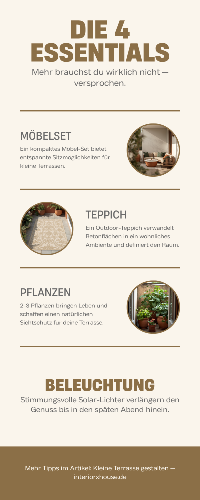 4 Essentials Infografik