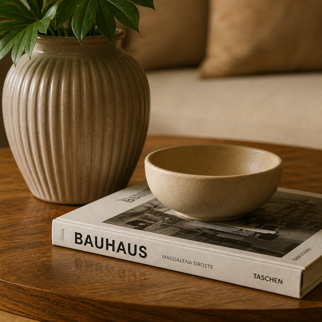 Couchtisch Walnuss Bauhaus Modern Warm