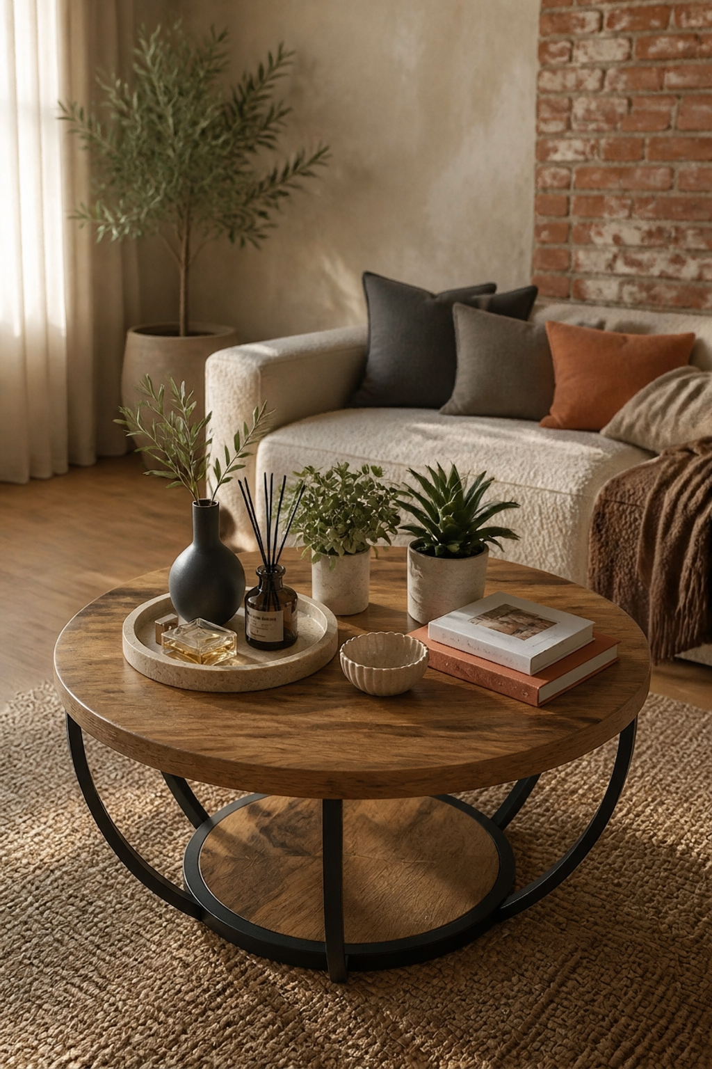 Industrial Warm Couchtisch Wohnzimmer